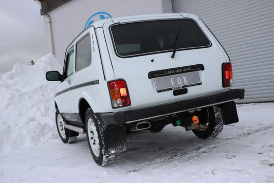Lada Niva 4x4 Endschalldämpfer quer Ausgang links - 145x65 Typ 59 links