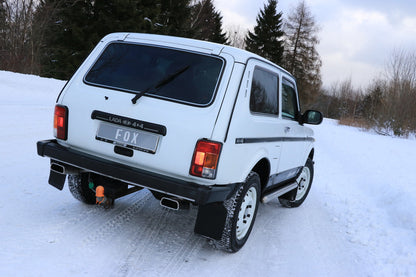 Lada Niva 4x4 Endschalldämpfer quer Ausgang rechts/links - 145x65 Typ 59 rechts/links