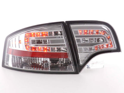 LED Rückleuchten Set Audi A4 Limousine Typ 8E Bj. 04-07 chrom