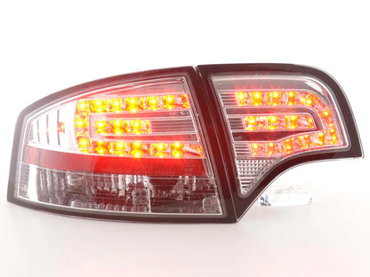 LED Rückleuchten Set Audi A4 Limousine Typ 8E Bj. 04-07 chrom