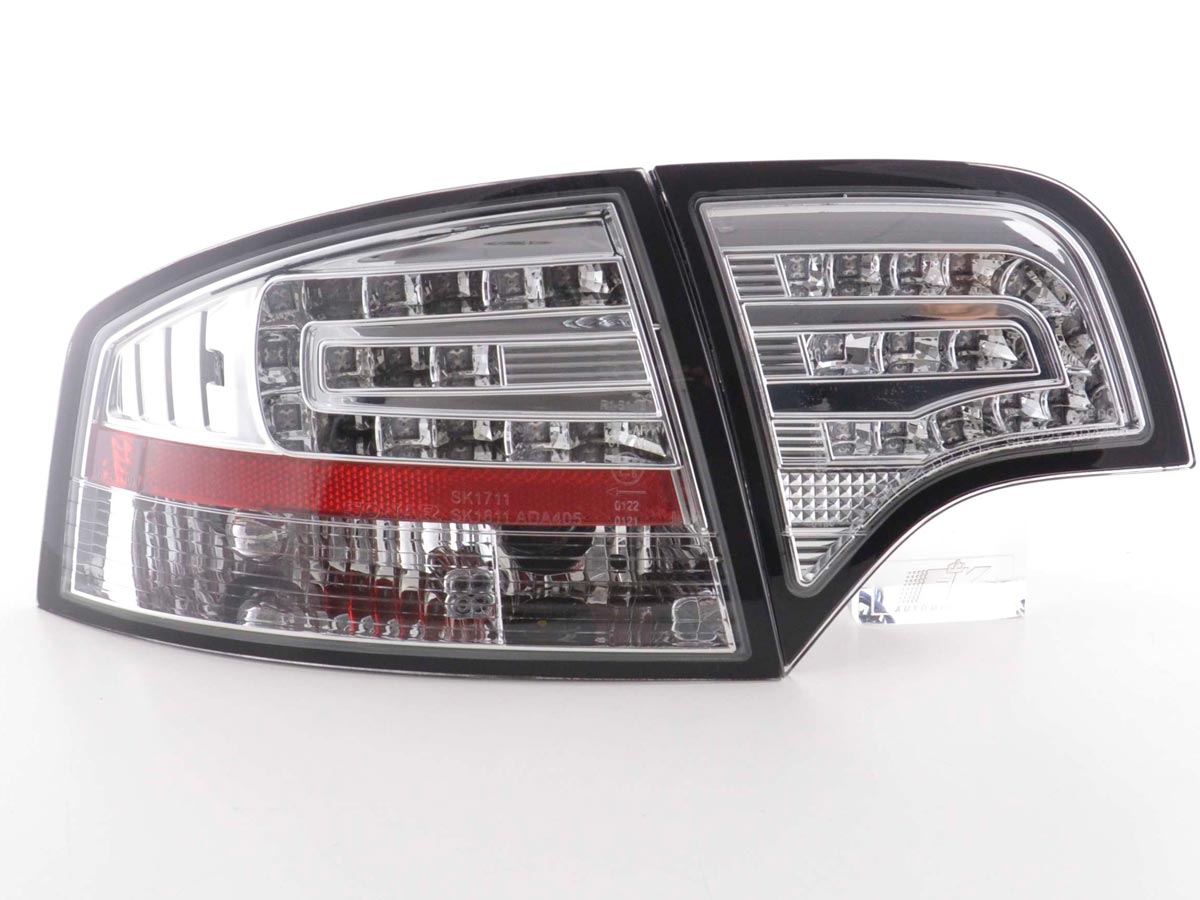 LED Rückleuchten Set Audi A4 Limousine Typ 8E Bj. 04-07 chrom