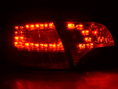 LED Rückleuchten Set Audi A4 Avant Typ 8E Bj. 04-08 chrom