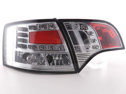 LED Rückleuchten Set Audi A4 Avant Typ 8E Bj. 04-08 chrom