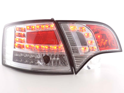 LED Rückleuchten Set Audi A4 Avant Typ 8E Bj. 04-08 chrom