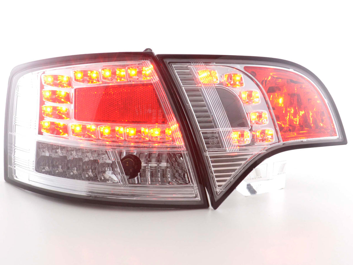 LED Rückleuchten Set Audi A4 Avant Typ 8E Bj. 04-08 chrom