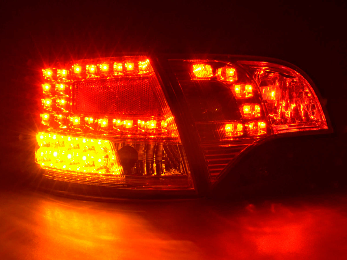 LED Rückleuchten Set Audi A4 Avant Typ 8E Bj. 04-08 chrom