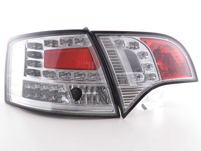LED Rückleuchten Set Audi A4 Avant Typ 8E Bj. 04-08 chrom