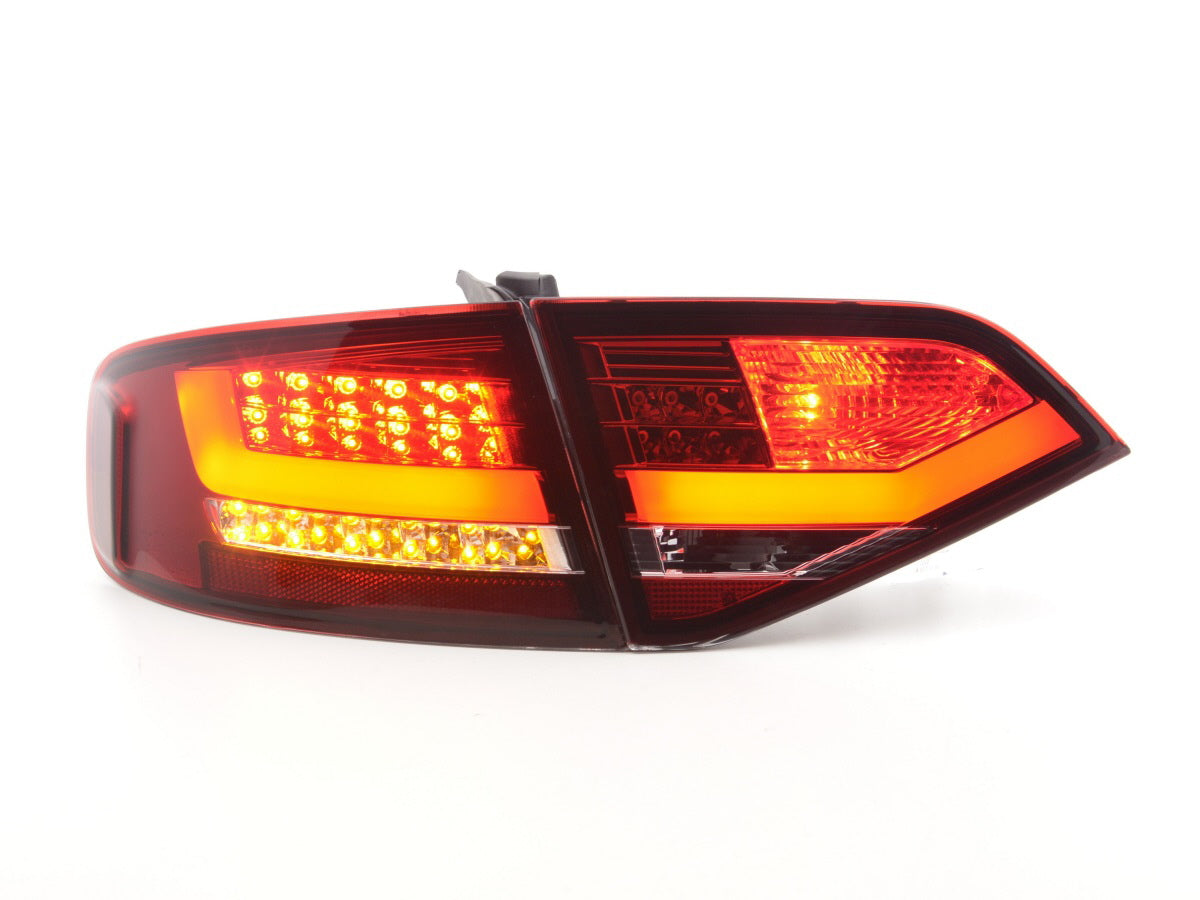 LED Rückleuchten Set Lightbar Audi A4 B8 8K Limo Bj. 07-11 rot/klar