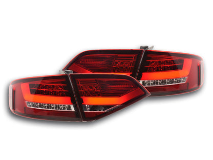 LED Rückleuchten Set Lightbar Audi A4 B8 8K Limo Bj. 07-11 rot/klar