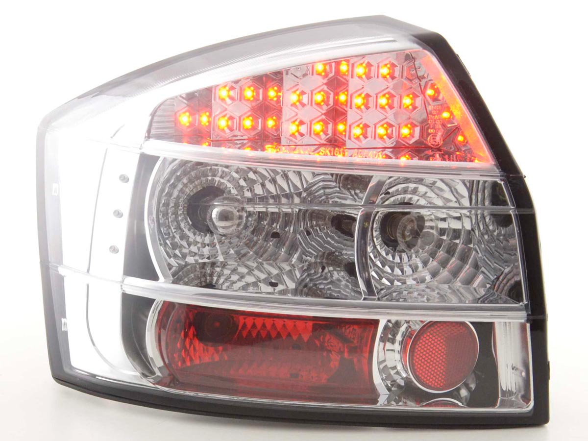 LED Rückleuchten Set Audi A4 Limousine Typ 8E Bj. 01-04 chrom