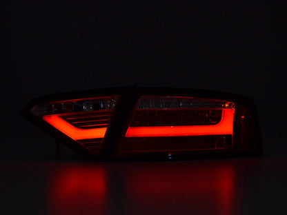 LED Rückleuchten Set Lightbar Audi A5 8T Coupe/Sportback Bj. 07-11 rot/klar