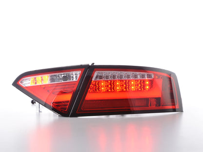 LED Rückleuchten Set Lightbar Audi A5 8T Coupe/Sportback Bj. 07-11 rot/klar