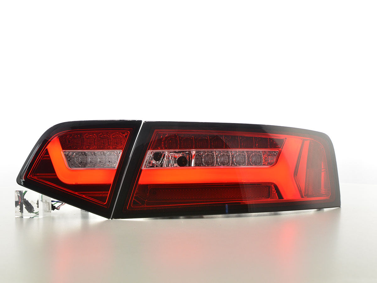 LED Rückleuchten Set Lightbar Audi A6 4F Limo Bj. 08-11 rot/klar