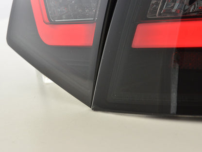 LED Rückleuchten Set Lightbar Audi A6 4F Limo Bj. 08-11 schwarz/smoke