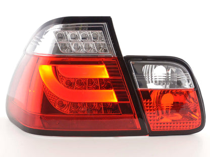 LED Rückleuchten Set Lightbar BMW 3er E46 Limo Bj. 98-01 rot/klar