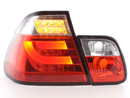 LED Rückleuchten Set Lightbar BMW 3er E46 Limo Bj. 98-01 rot/klar