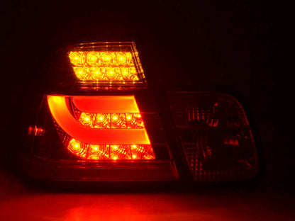 LED Rückleuchten Set Lightbar BMW 3er E46 Limo Bj. 98-01 rot/klar