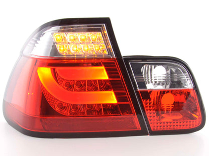LED Rückleuchten Set Lightbar BMW 3er E46 Limo Bj. 02-05 rot/klar
