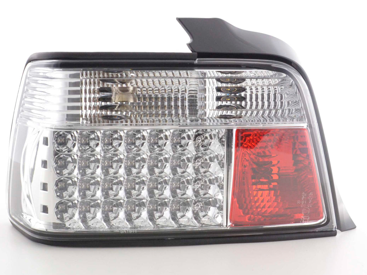 LED Rückleuchten Set BMW 3er Limousine Typ E36 Bj. 91-98 chrom