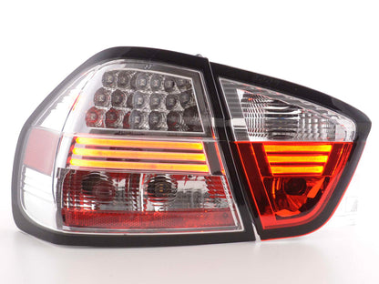 LED Rückleuchten Set BMW 3er E90 Limousine  05-08 chrom