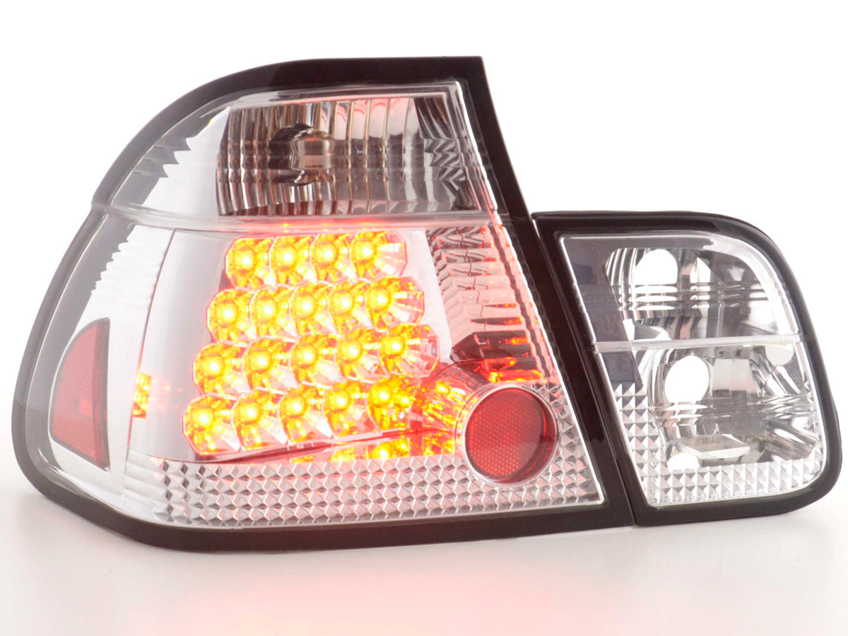 LED Rückleuchten Set BMW 3er Limousine Typ E46 Bj. 01-05 chrom