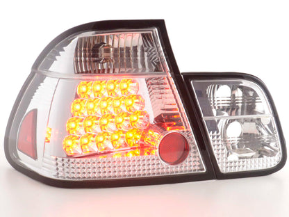 LED Rückleuchten Set BMW 3er Limousine Typ E46 Bj. 01-05 chrom