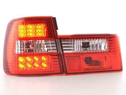 LED Rückleuchten Set BMW 5er Typ E34 Bj. 88-94 klar/rot