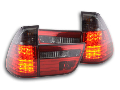 LED Rückleuchten Set BMW X5 Typ E53 Bj. 98-02 schwarz/rot