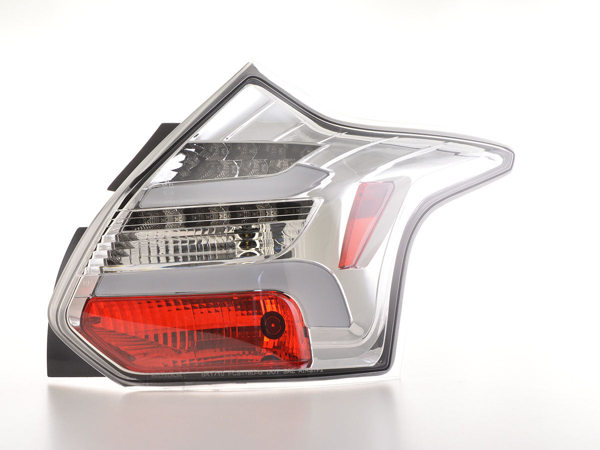 LED Rückleuchten Set Lightbar Ford Focus 3 Bj. 10-14 chrom