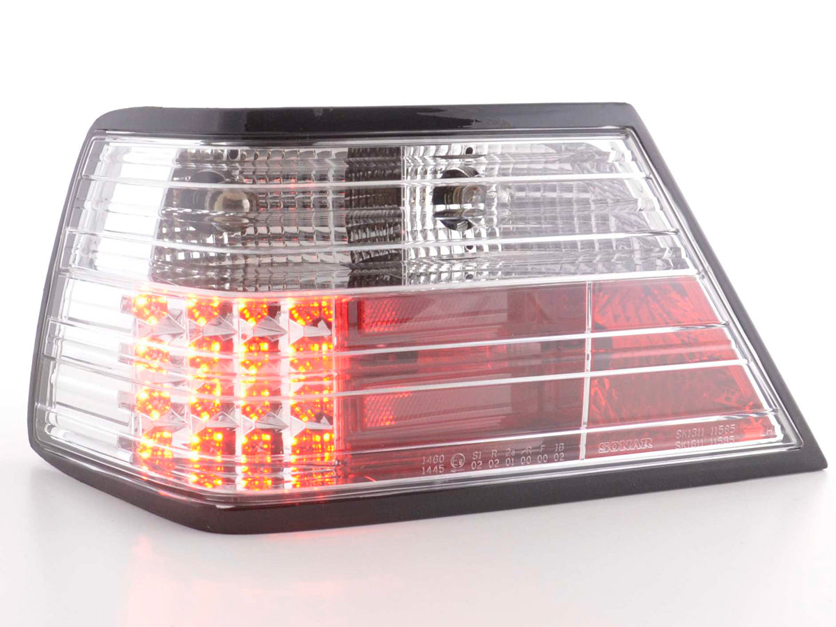LED Rückleuchten Set Mercedes E-Klasse Typ W124 Limo Bj. 85-96 chrom