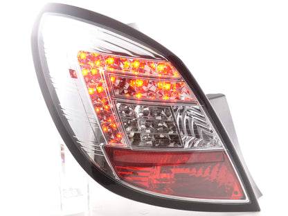 LED Rückleuchten Set Opel Corsa D 5-türig Bj. 06-10 chrom