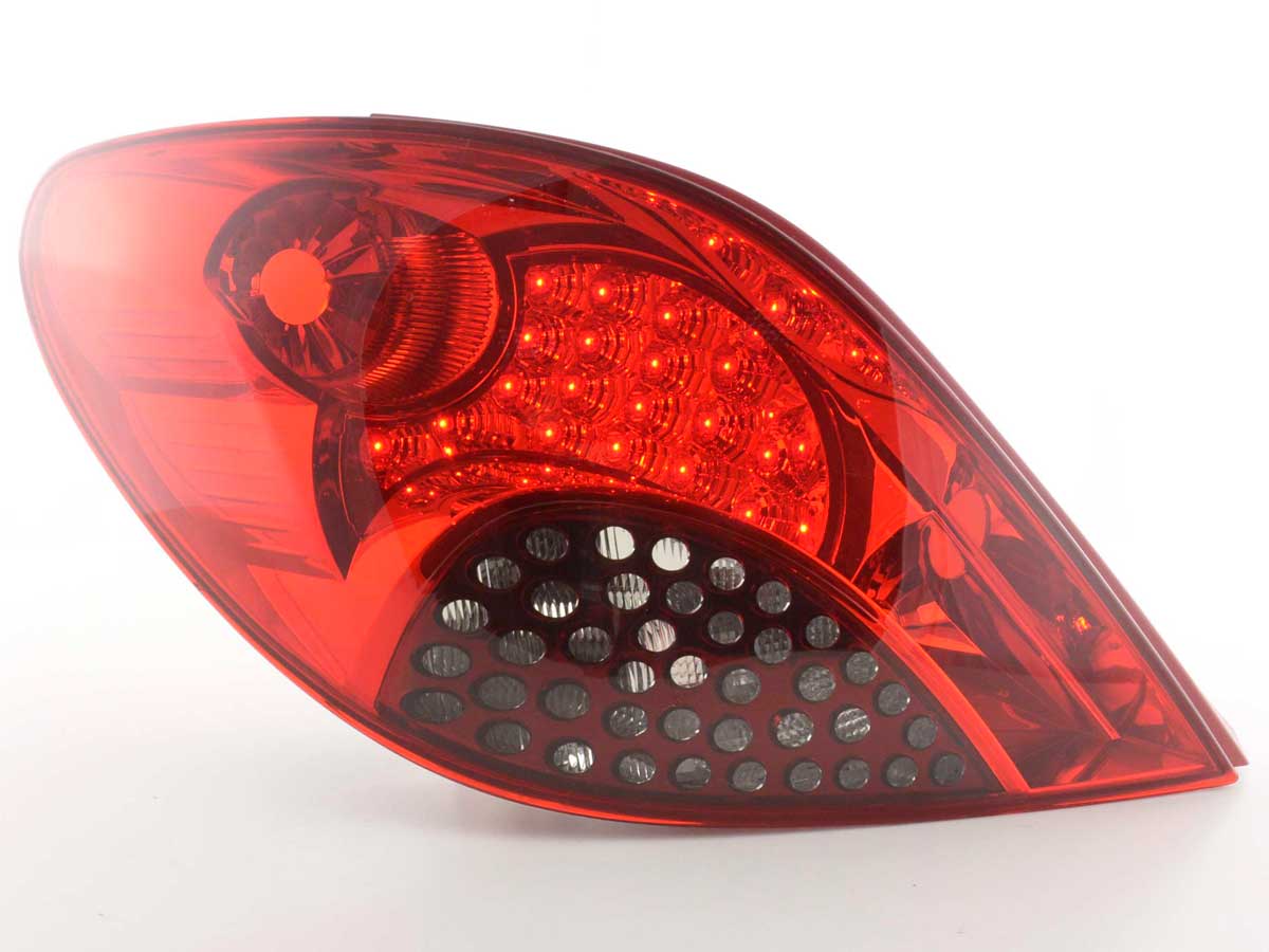 LED Rückleuchten Set Peugeot 207 Bj. 06-09 rot/schwarz