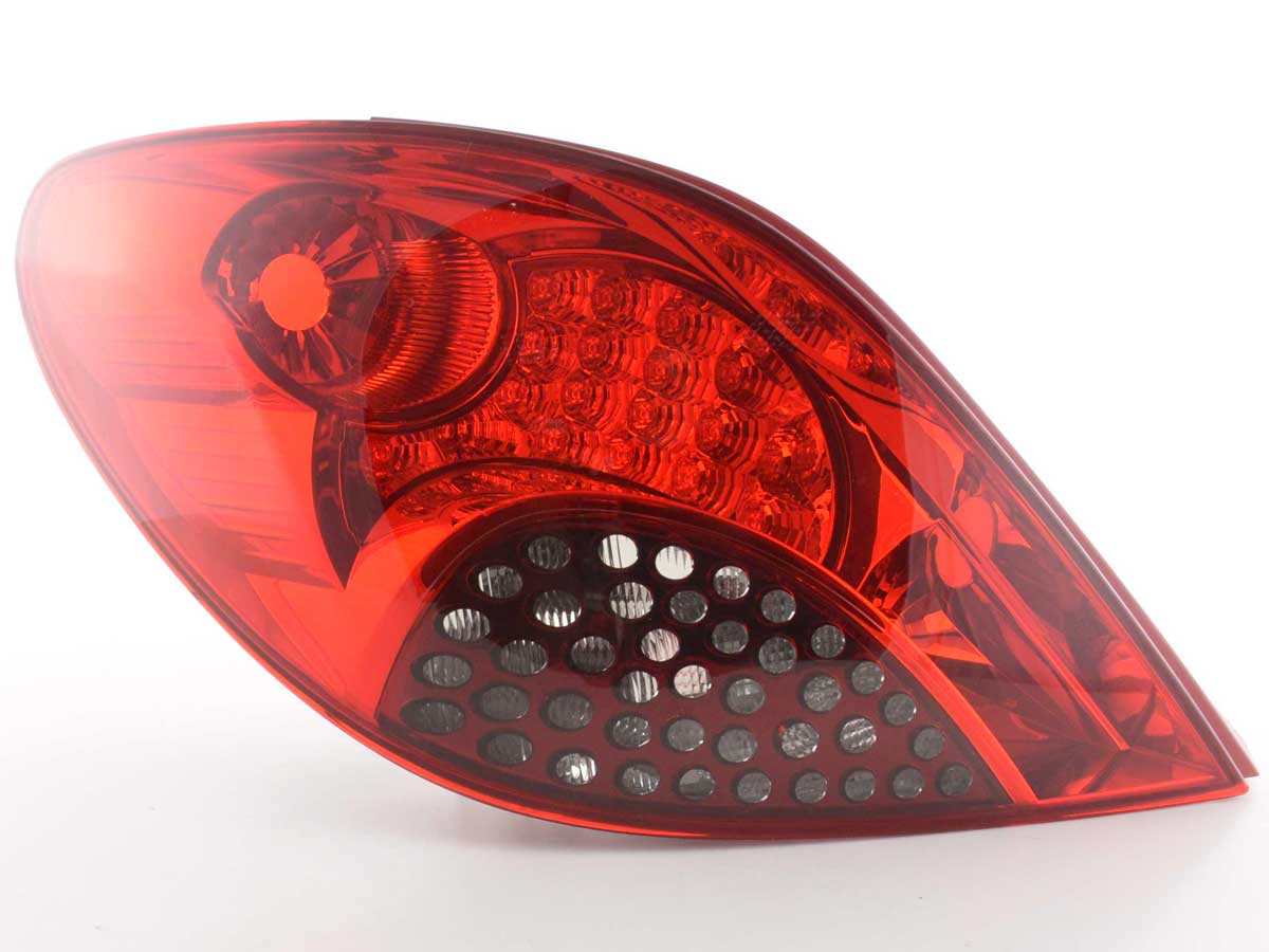 LED Rückleuchten Set Peugeot 207 Bj. 06-09 rot/schwarz