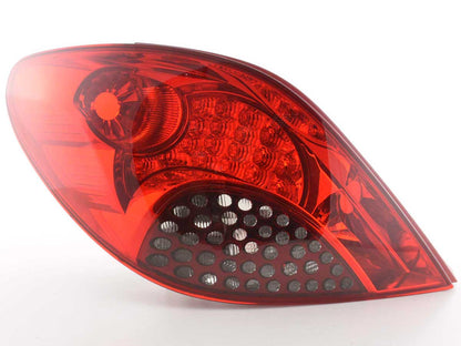 LED Rückleuchten Set Peugeot 207 Bj. 06-09 rot/schwarz