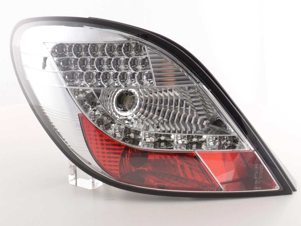 LED Rückleuchten Set Peugeot 207 Bj. 06-09 chrom