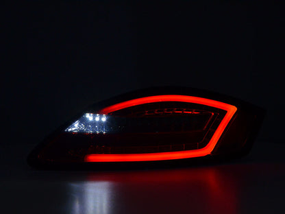 LED Rückleuchten Set Lightbar Porsche Boxster Typ 987  04-09 rot/smoke