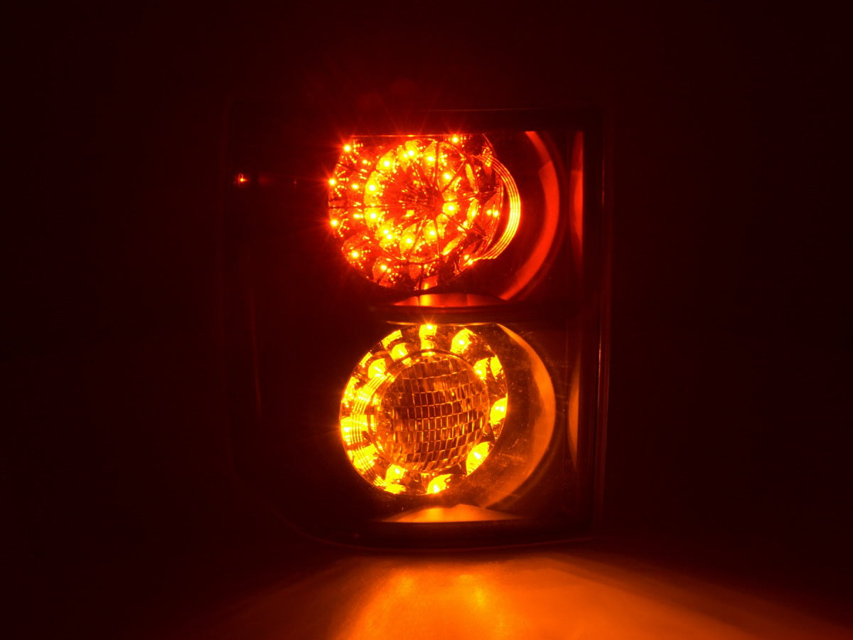 LED Rückleuchten Set Land Rover Range Rover Bj. 02-05 schwarz mit Led Blinker