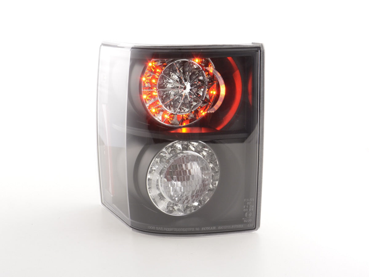 LED Rückleuchten Set Land Rover Range Rover Bj. 02-05 schwarz mit Led Blinker