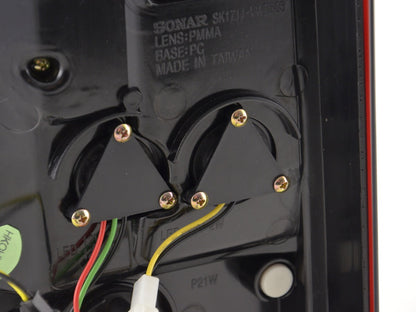 LED Rückleuchten Set VW Bus T5 Bj. 03-10 rot/schwarz