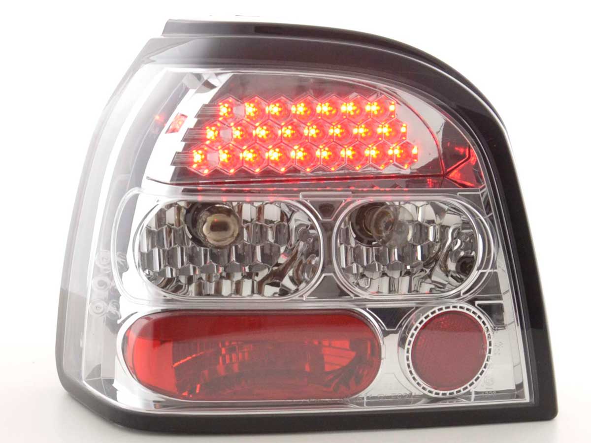 LED Rückleuchten Set VW Golf 3 Typ 1HXO Bj. 92-97 chrom
