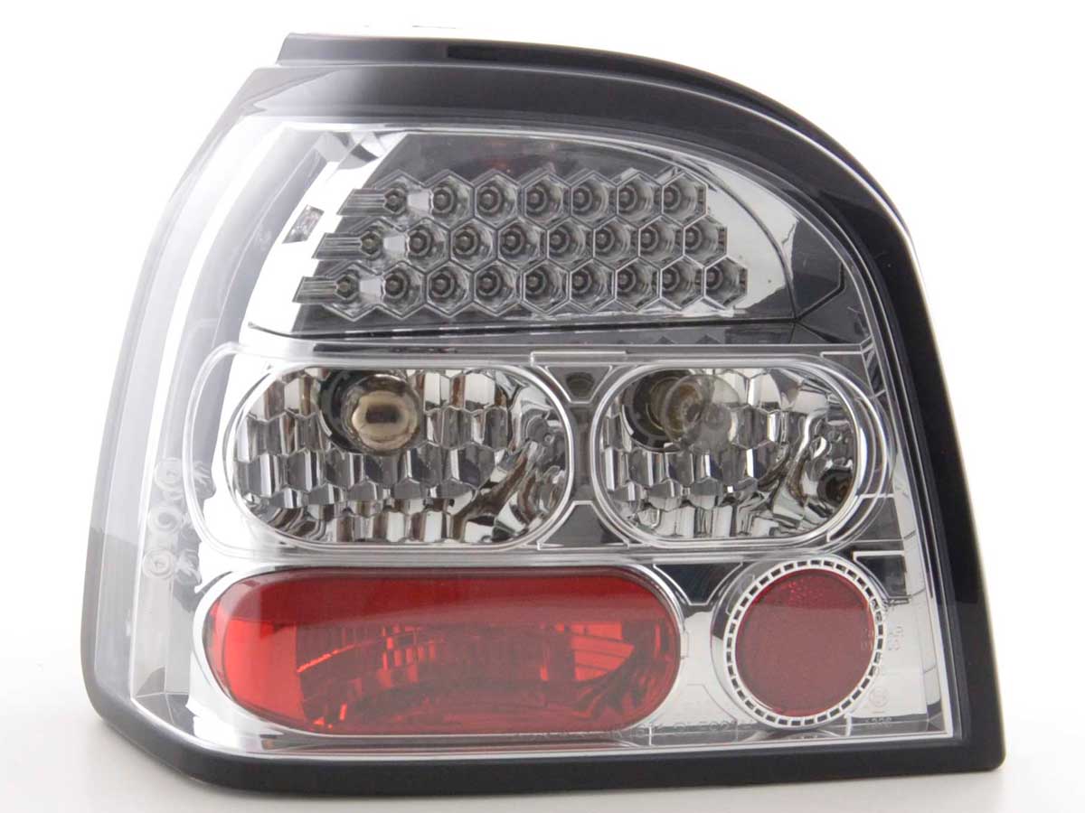 LED Rückleuchten Set VW Golf 3 Typ 1HXO Bj. 92-97 chrom