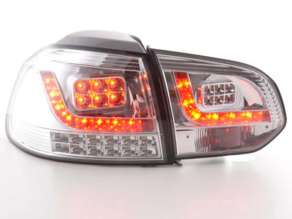 LED Rückleuchten Set VW Golf 6 Typ 1K Bj. 2008-2012 chrom mit Led Blinker