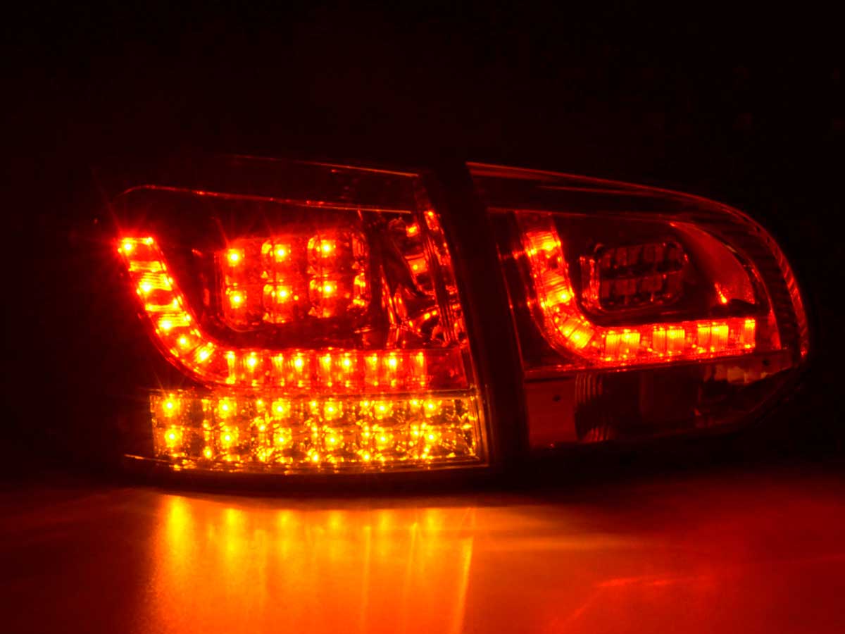 LED Rückleuchten Set VW Golf 6 Typ 1K Bj. 2008-2012 chrom mit Led Blinker