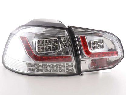 LED Rückleuchten Set VW Golf 6 Typ 1K Bj. 2008-2012 chrom mit Led Blinker