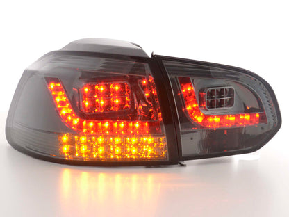 LED Rückleuchten Set VW Golf 6 Typ 1K  2008 bis 2012 schwarz mit Led Blinker