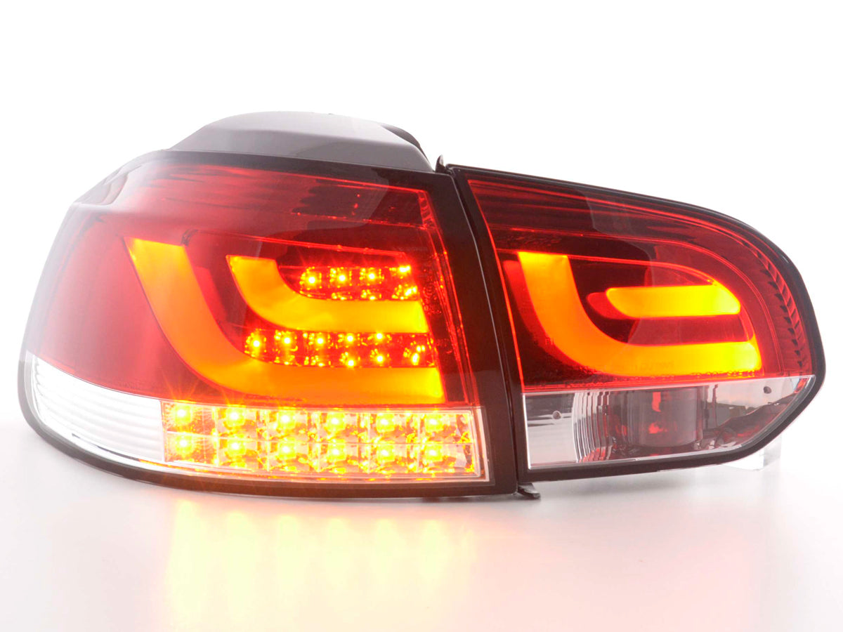 LED Rückleuchten Set VW Golf 6 Typ 1K Bj. 2008 bis 2012 rot/klar mit Led Blinker
