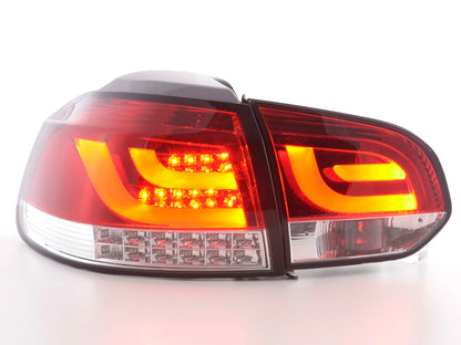 LED Rückleuchten Set VW Golf 6 Typ 1K Bj. 2008 bis 2012 rot/klar mit Led Blinker