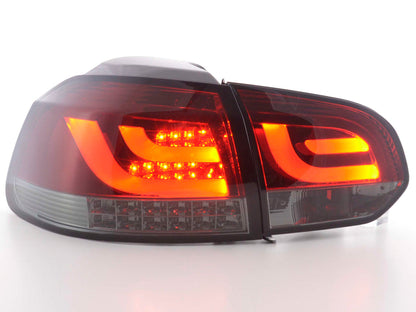LED Rückleuchten Set VW Golf 6 Typ 1K Bj. 2008 bis 2012 rot/schwarz mit Led Blinker