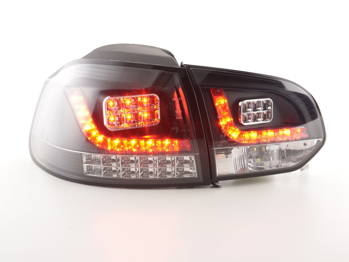LED Rückleuchten Set VW Golf 6 Typ 1K Bj. 2008-2012 schwarz mit Led Blinker für Rechtslenker