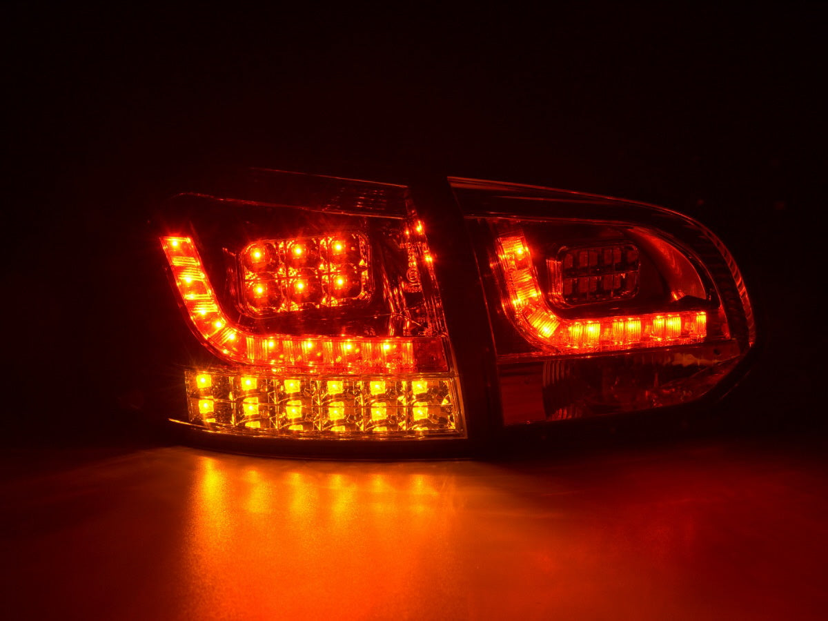 LED Rückleuchten Set VW Golf 6 Typ 1K Bj. 2008-2012 chrom mit Led Blinker für Rechtslenker